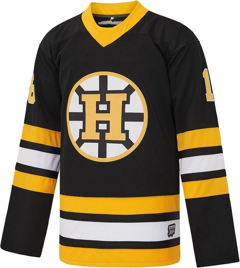 Yseohb Happy 18 Gilmore Jerseys Men's 1996 Movie Adam Sandler Hockey Jersey Stitched - Image 2